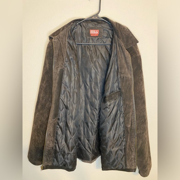 Rare Vintage Red Ranch 100% Genuine Leather Jacket Large Men’s Zip Up Pre owned - Picture 10 of 10